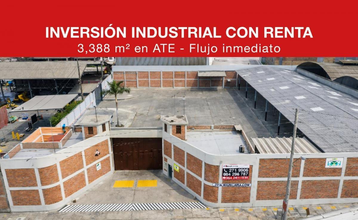 Local Industrial en Venta – 3,390 m² – Ate