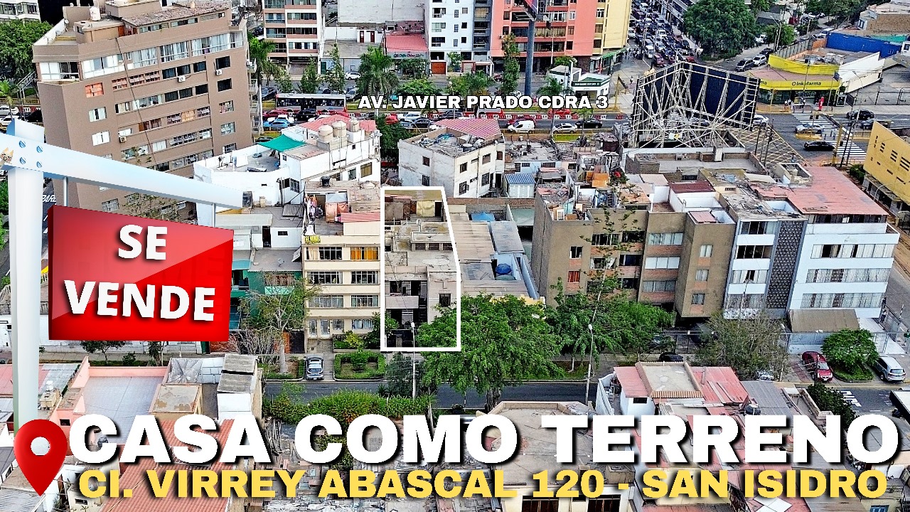 Vendo Casa como Terreno en San Isidro