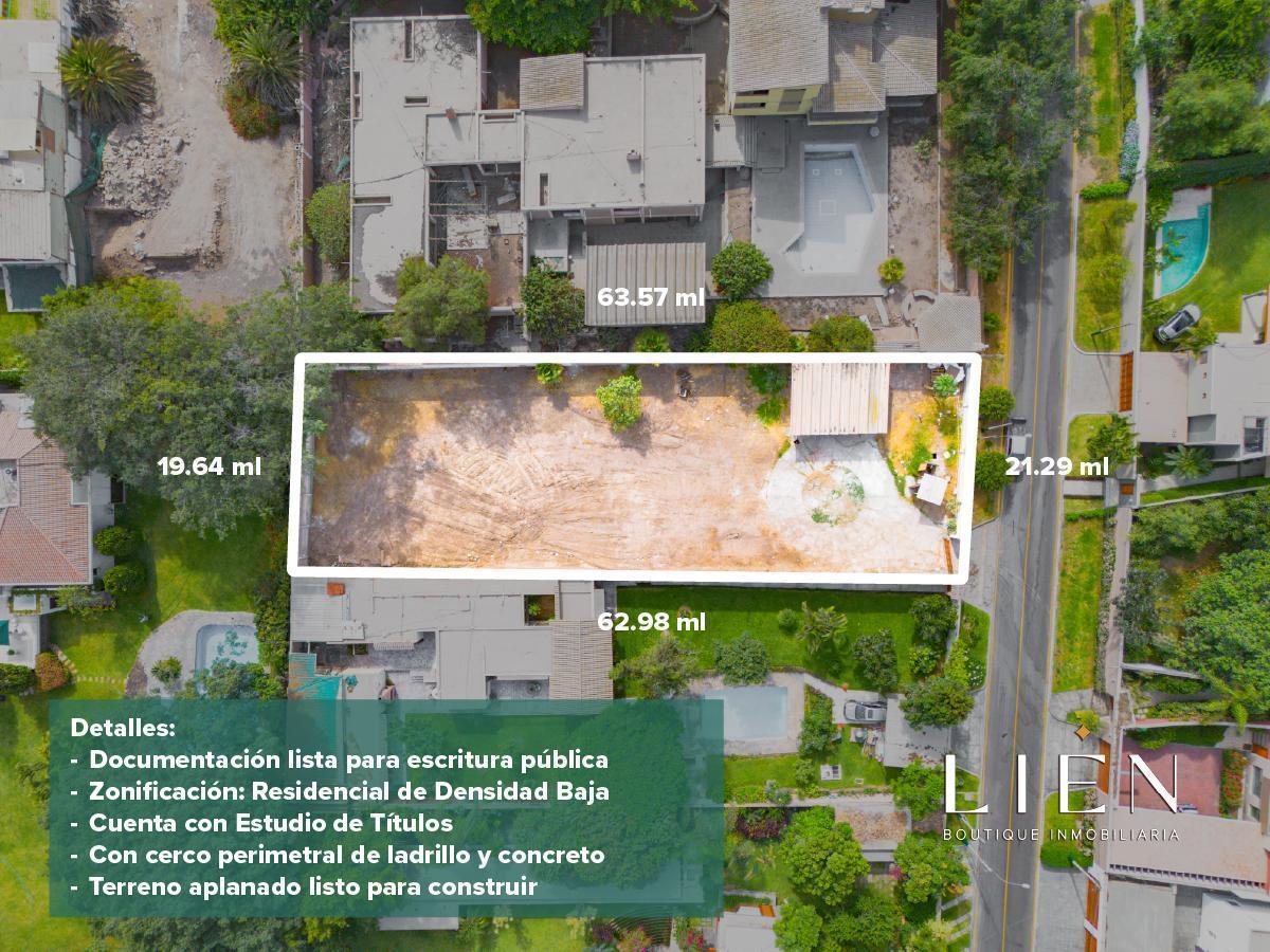 Venta de Terreno en La Molina Apto Para 1 Casa de Lujo