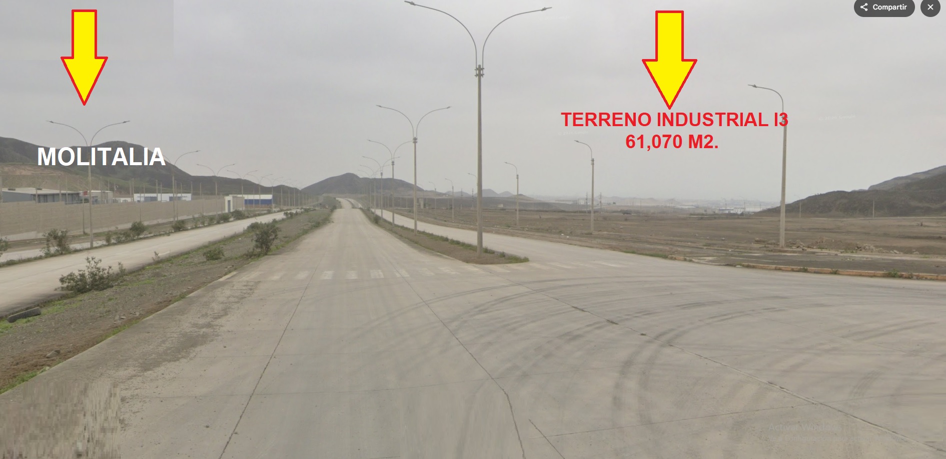 VENTA DE TERRENO INDUSTRIAL I3, DE 61,070 M2., DISTRITO DE LURÍN, CIUDAD INDUSTRIAL MACROPOLIS