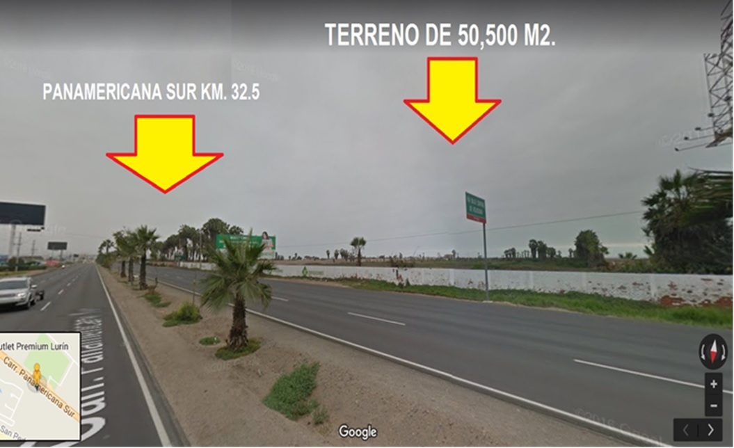 VENTA DE TERRENO DE 50,500 M2. , COMERCIAL Y PLAYA (DOBLE FRENTE) DISTRITO DE LURÍN – EN PANAM. SUR