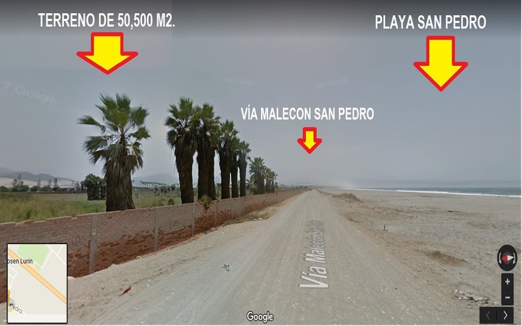 VENTA DE TERRENO DE 50,500 M2. , COMERCIAL Y PLAYA (DOBLE FRENTE) DISTRITO DE LURÍN – EN PANAM. SUR