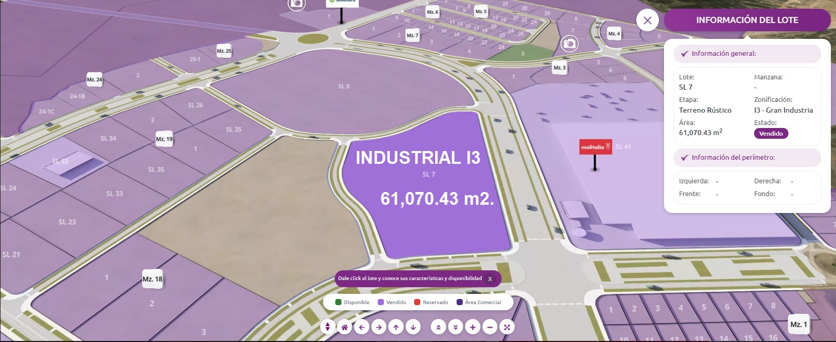 VENTA DE TERRENO INDUSTRIAL I3, DE 61,070 M2., DISTRITO DE LURÍN, CIUDAD INDUSTRIAL MACROPOLIS